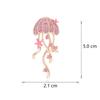 Rhinestone Jellyfish Brooches For Women Unisex Cute Sea Life Pins Office Birthday Party Friend Gifts Trendy Jewelry Accessories