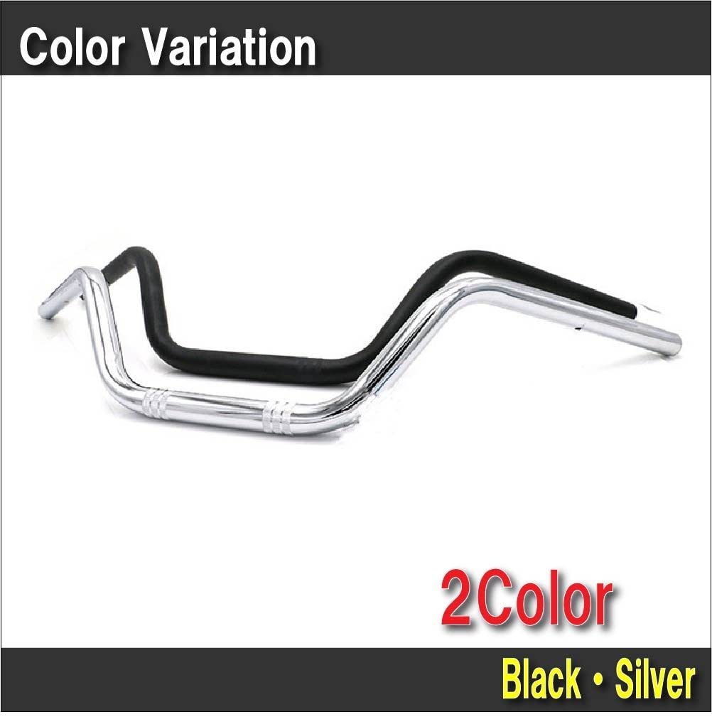 Life Design Johnson.97 700mm Long Handlebars, Knurled, American Off-Road, Universal Type, 22.2mm Steel, Universal Fit (Black)