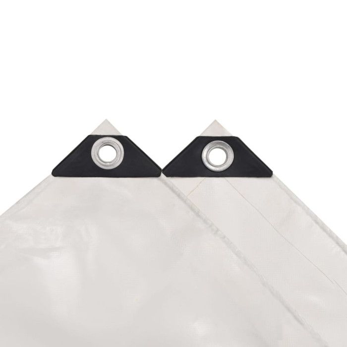 VidaXL Bâche 4x5 m Blanc Drap de Camping Protection Jardin Couverture Remorque 43844