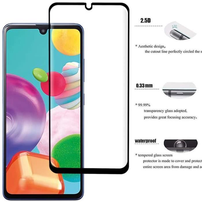 Tempered Glass Samsung A41 [ Pack of 2 ], [3D Full Coverage], 9H Hardness and Scratch Resistant for SamTC Screen Protection