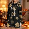 Women's Fashion Casual Long Sleeve Christmas Print Hoodie Top