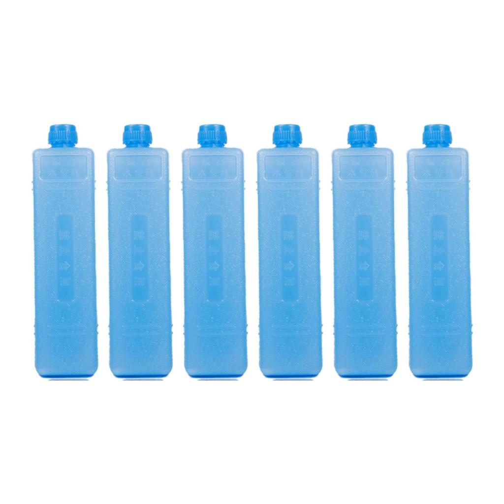 6 Pieces Reusable Ice Packs for Food Drink Cooling Ice Blocks for Hiking Picnic Beach  travel ice freezer blocks Ice Brick Packs