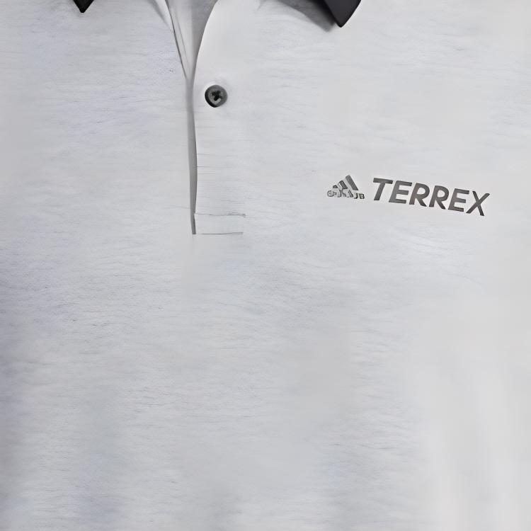 Adidas Breathable Short Sleeve Polo Shirt Men Tops Gray GN7609