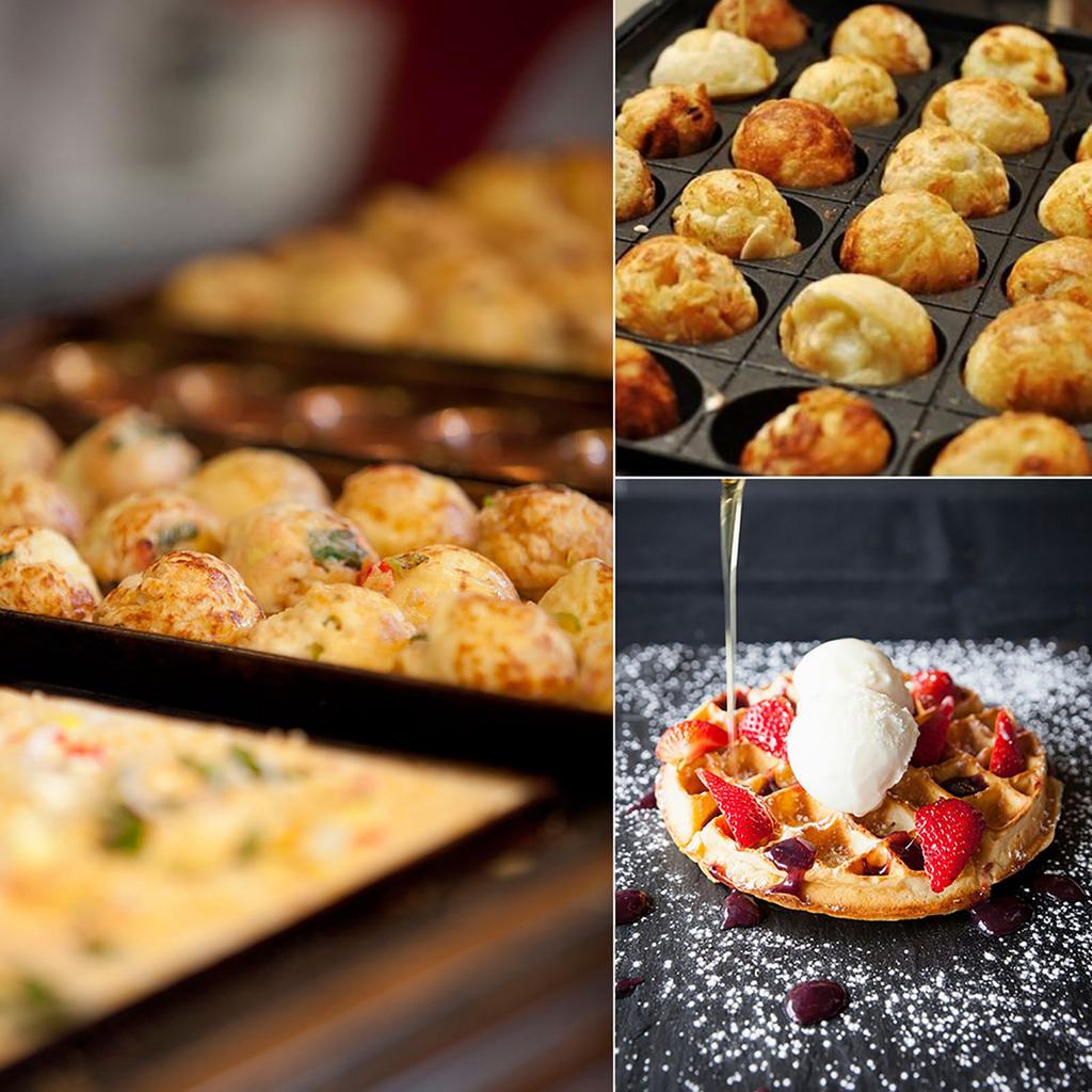 Stainless Steel Baking Funnel Cake Desserts Cooking Tools with Rack for Home Kitchen Bakery Use