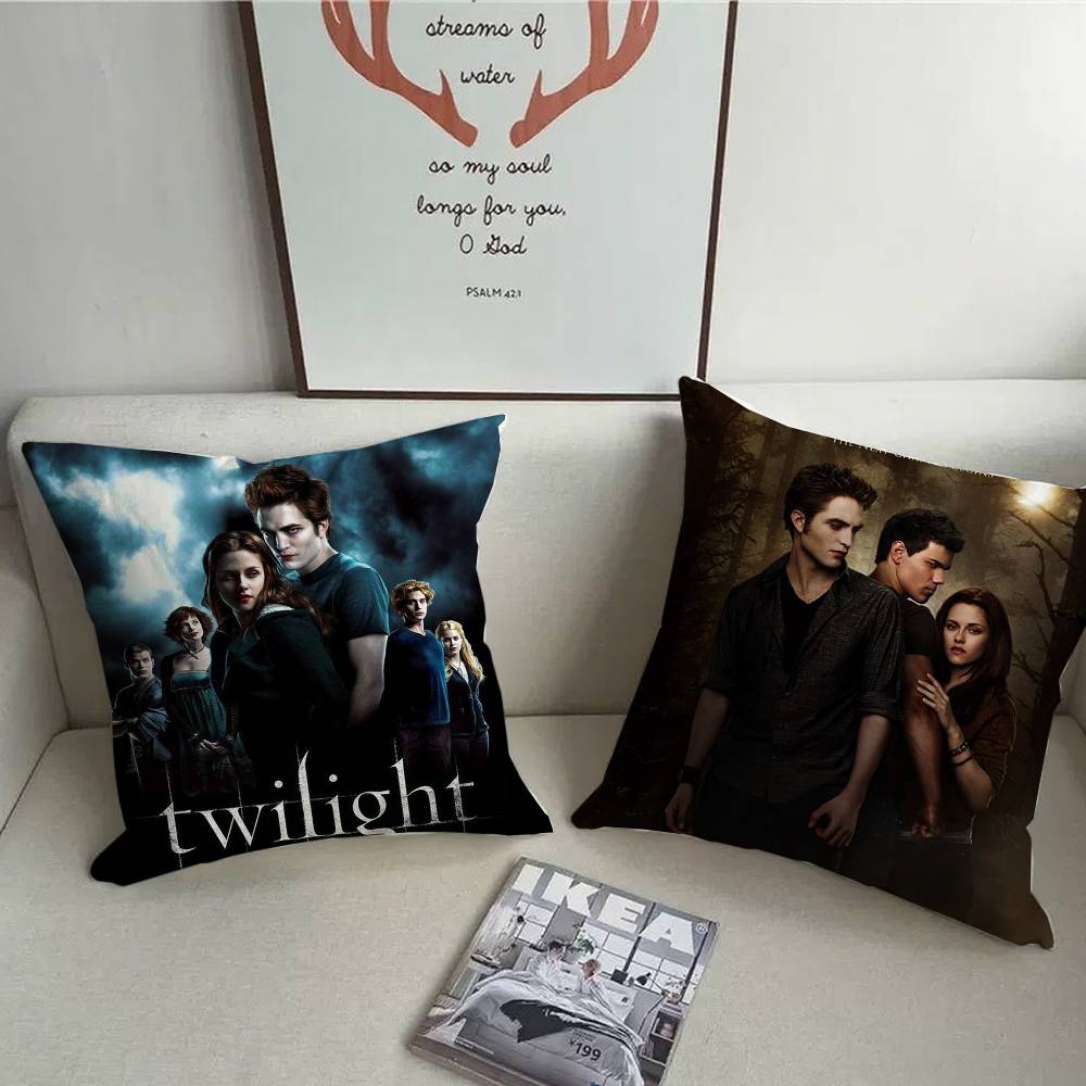 M-Movie T-Twilight Pillow Case Short Plush Sofa Decorative Gift Home Double-sided Printing Cushion