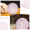 Clear Hamster Exercise Ball Durable ABS Material Small Size Compact for Dwarf Hamster Running Fitness Supplies