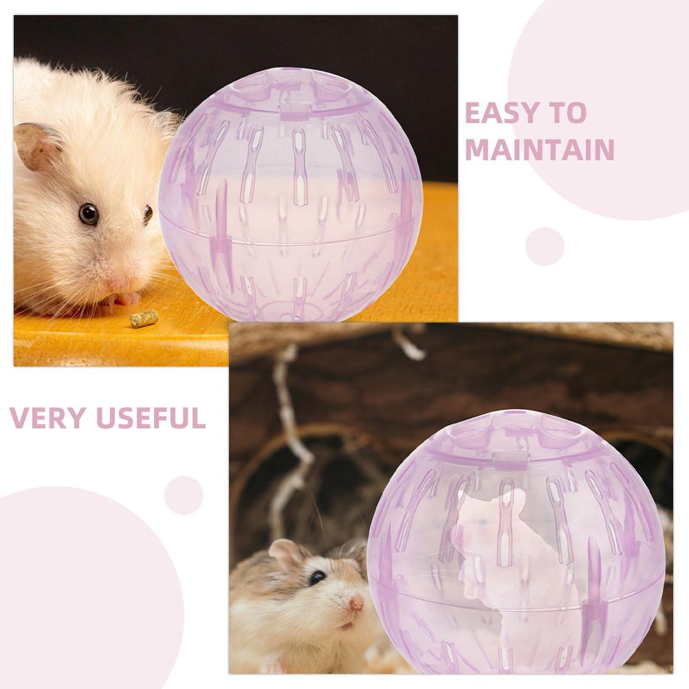 Clear Hamster Exercise Ball Durable ABS Material Small Size Compact for Dwarf Hamster Running Fitness Supplies