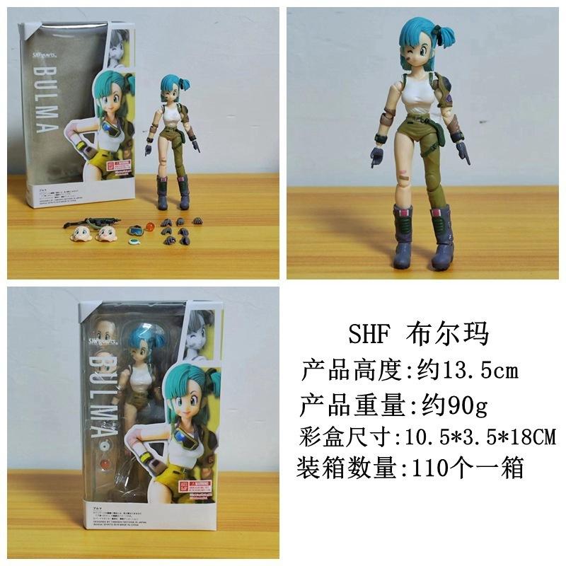 SHFiguarts Dragon Ball Shf Bulma Action Figure Articolata da Collezione Modello Anime in PVC L'Inizio dell'Avventura Per Collezionisti