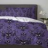 Halloween Haunted Mansion Purple Black Duvet Cover With Pillow Case Custom 3pcs Bedding Set Quilt Cover Double Bed Home Textile