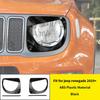 Car Front Grille Headlight Lamp Decoration Cover for Jeep Renegade 2019 2020 2021 2022 2023 2024 Lamp Hoods Exterior Accessories