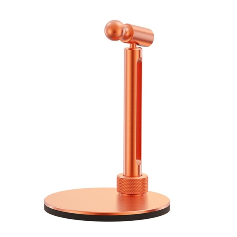 Verstellbarer Winkel Aluminiumlegierung Telefonständer Basis mit 17mm Kugelkopf Für Handyhalter Schreibtisch Telefonhalterung Basis orange
