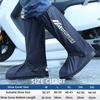 PVC Wasserdichte Überschuhe Hoher Schaft Reflektierend Wiederverwendbar Langlebig Motorradstiefel Regenschutz