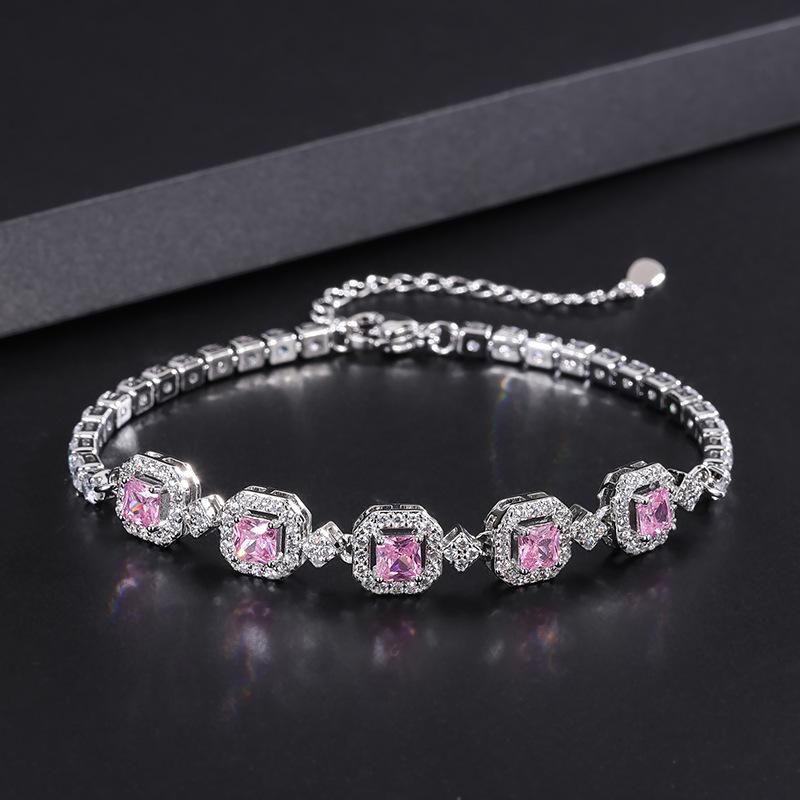 Dopamine Bracelet Simulation Paraiba Simple Green Gold White Multi-color Colorful Treasure New Women