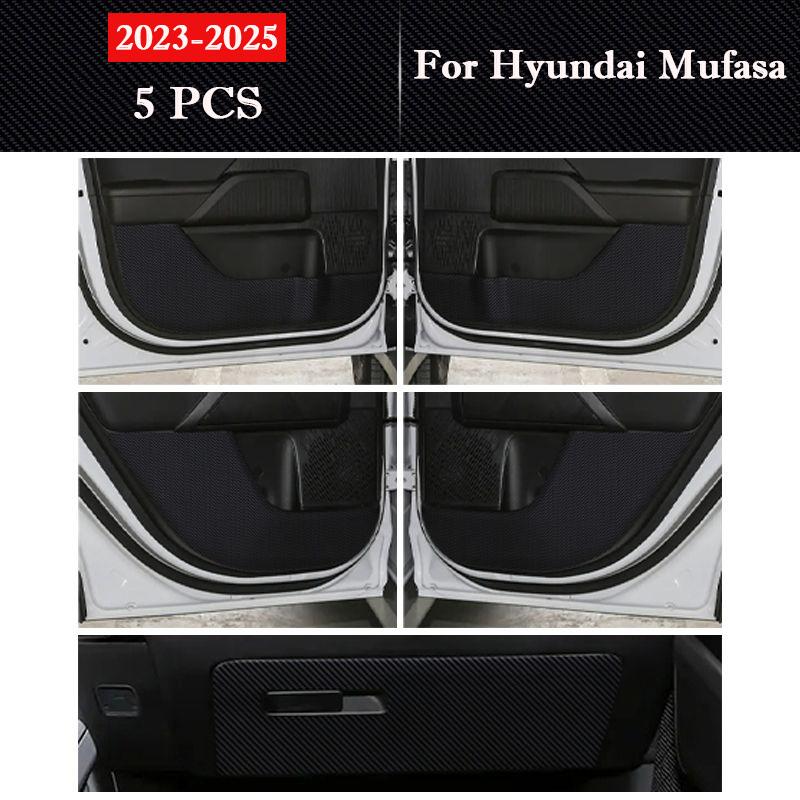 For Hyundai Mufasa 2026-2026 Car Door Anti-kick Pad Leather Interior Protection Anti-dirty Sticker Mat Auto Decor Accessories