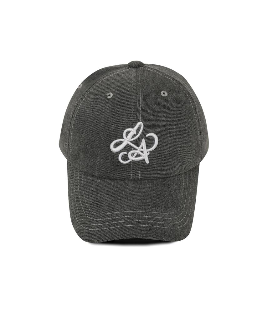 Line Binyu La Logo Pigment Ball Cap - Gray