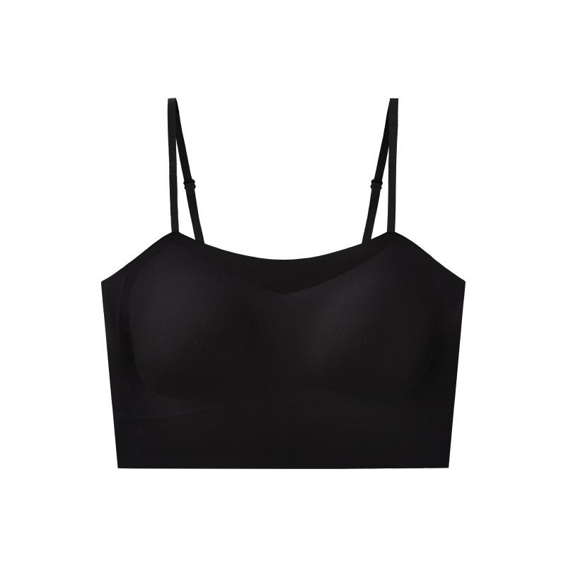 Liquid foundation invisible skin seamless underwear women's small breasts gather summer vest type thin shoulder straps cross beautiful back bra cover