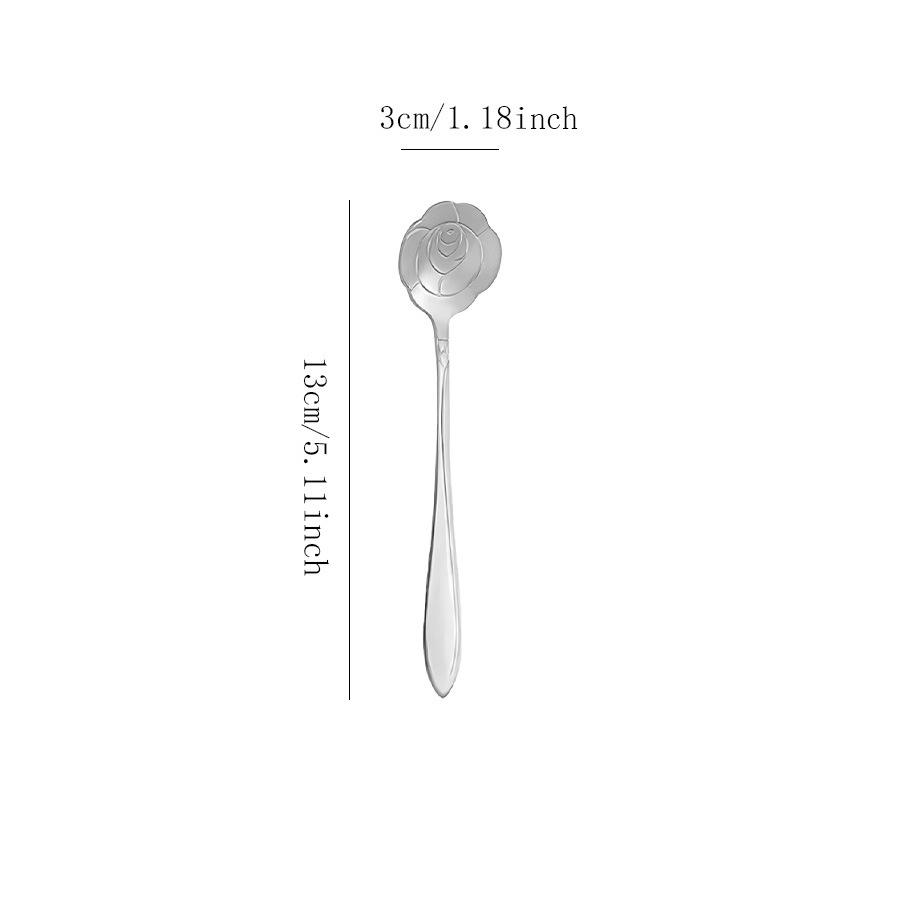 Exquisite Stainless Steel Gold-Silver Dessert and Coffee Spoon