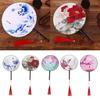 Chinese Style Round Hand Fan Vintage Bamboo Dancing Fan Elegant Party Decor Prop for Home and Wedding
