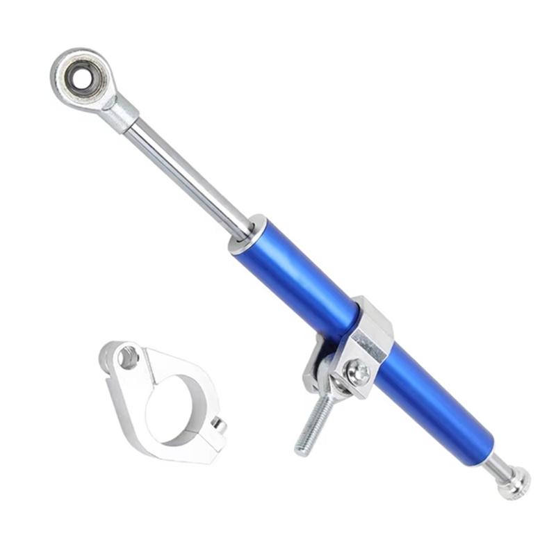 Direction Safety Control Steering Damper Stabilizer 330MM Universal Motorcycle Damper-Steering Shock Absorber Blue синий