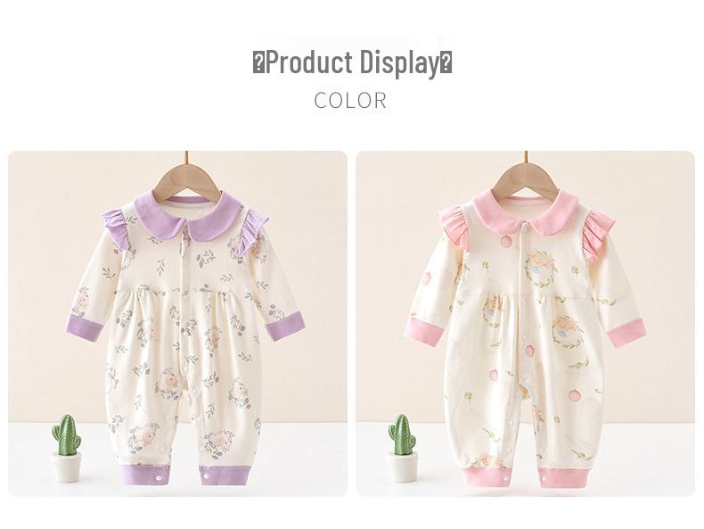 Neugeborenen Baumwoll Baby Strampler Set - 5 Teile für Frühling & Herbst, Kurzarm Schlafanzüge