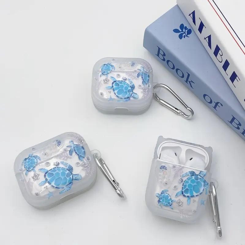 ins transparent ocean turtle suitable for AirPods1/1st generation protective case Apple pro/1 wireless bluetooth headset cover