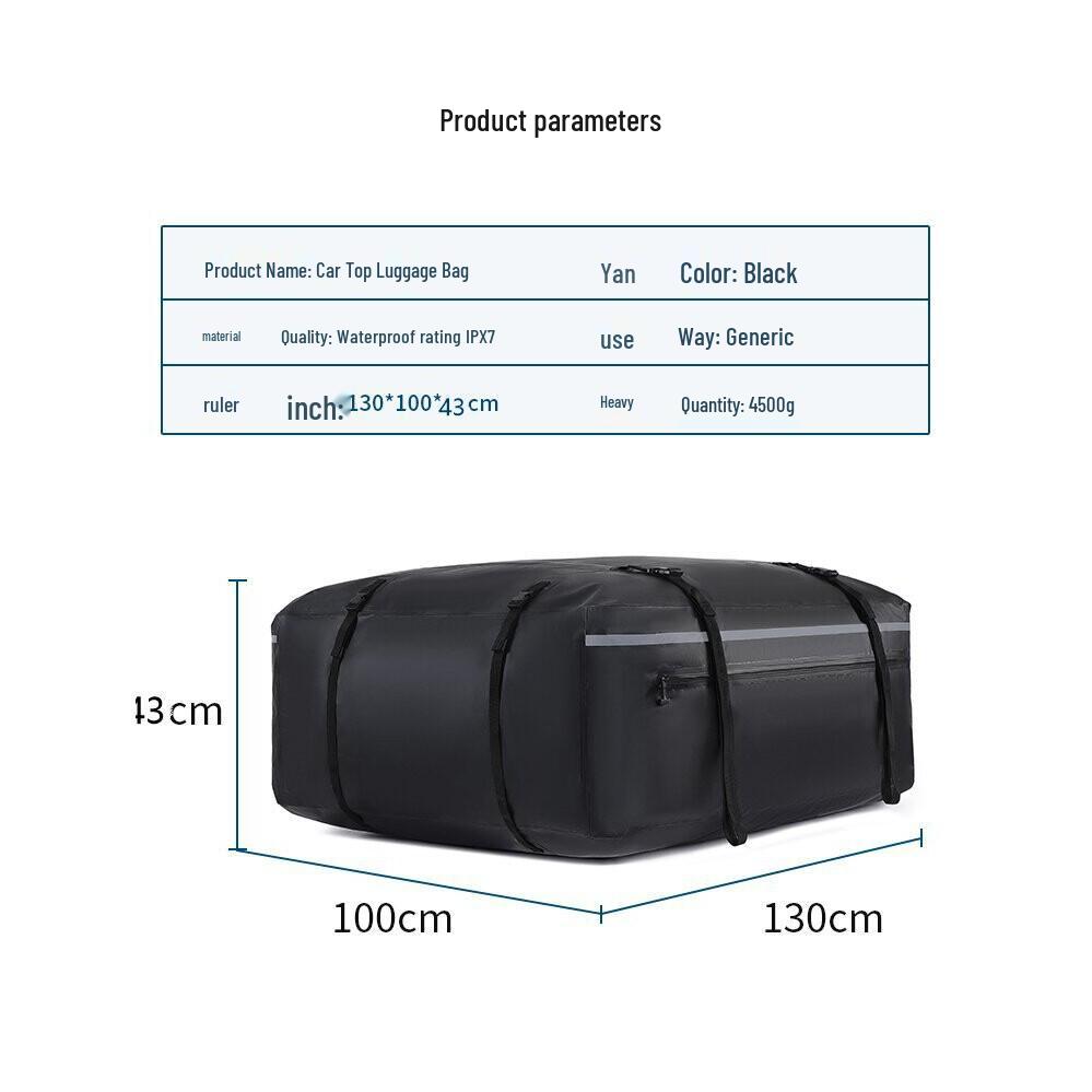 Universelle wasserdichte Autodach-Gepäcktasche - Luftdichte, sturmsichere PVC-Dachgepäcktasche