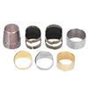 7 stücke Nähen Fingerhut Set Einstellbare Messing Kupfer Finger Schutz DIY Handwerk Liefert Zubehör