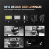 4 inch 57W Side Luminous Led Work Car Driving Lamp Offroad Light Bar Combo