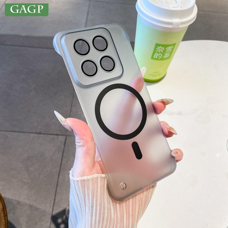 Mi 15Pro Broderless Case Heat Radiation Slim Matte Clear for Magsafe Case for Xiaomi Mi 15 14 12 Pro Mi15 14 13 Ultra PC Cover