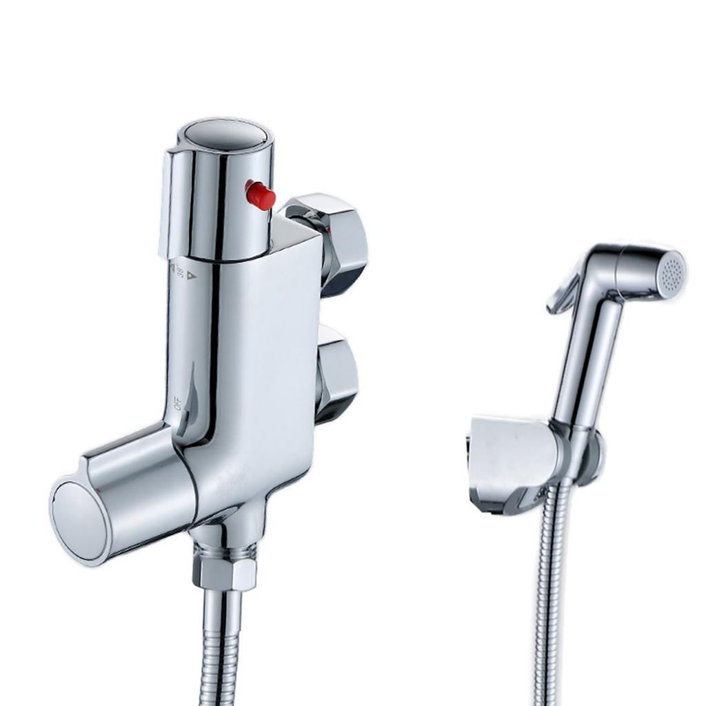 Ergonomic Bathroom Cleaning System Temperature Regulating Sprays Tool Quick Connection Bidet Sprayer for Quick Installation