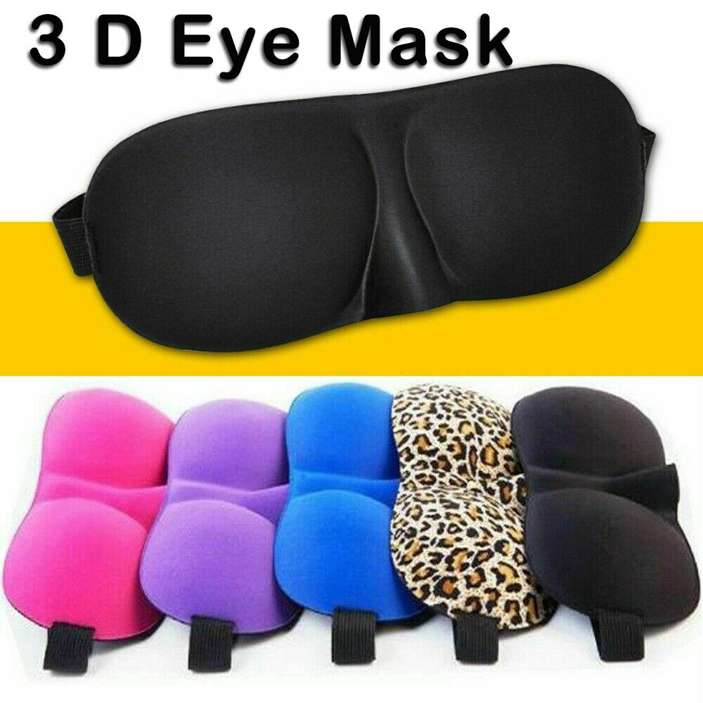 Breathable 3D Sleep Eye Mask Light Blocking Sleeping Goggles Blindfold Polyester Sponge Soft Portable Blindfolds Travel Eyepatch