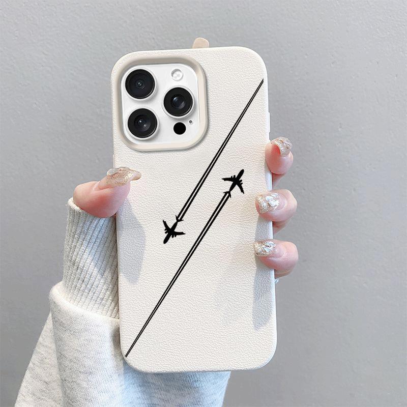 Case For VIVO V40 V50 V60 Lite Y04 Y29S Y400 Y33S Y21S Y22S Y17S Y03 Y04 Y18 Y28S Y28 Y39 Y31 X200FE Airplane Line Print Cover