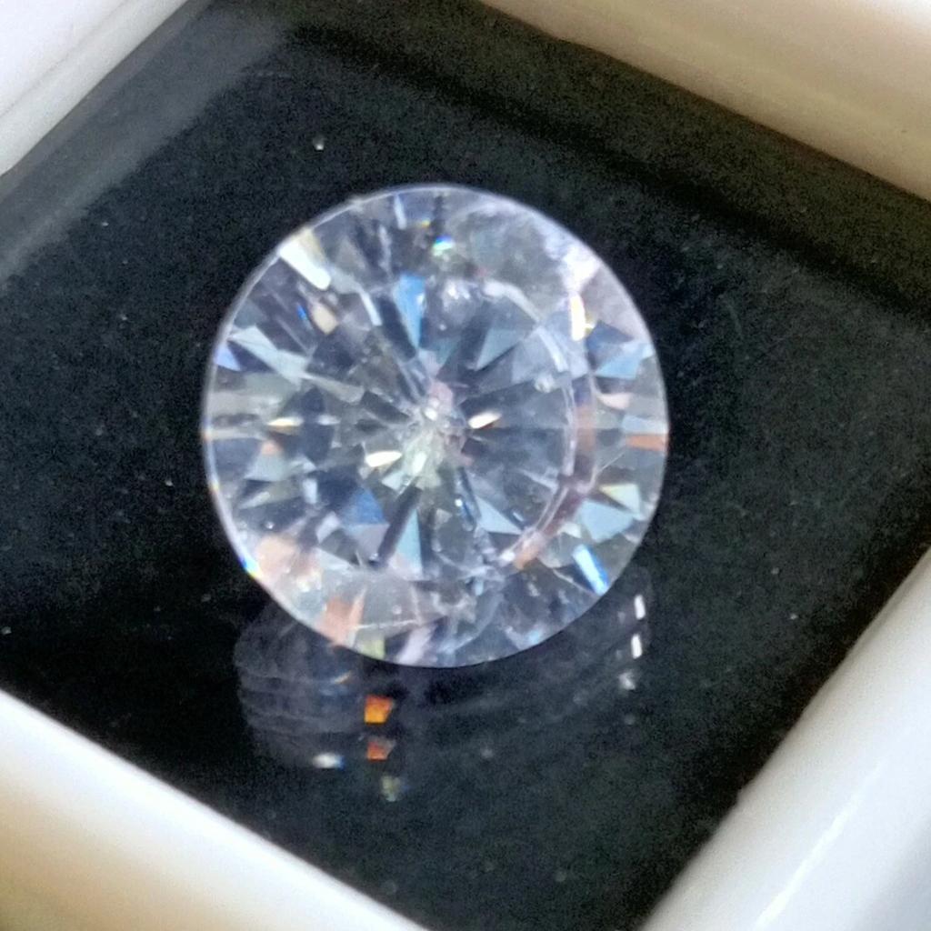 Natural Shiny White Zircon Round Faceted Cut 6-8 Ct Stunning Certified Gemstone
