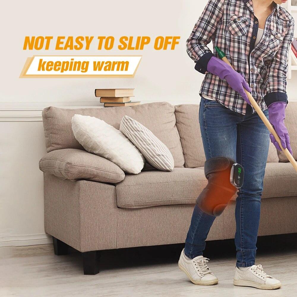 Elektrická vyhřívací terapie kolenní masážní přístroj proti bolesti Nabíjecí vibrační vyhřívací podložky Fyzioterapeutický masážní přístroj při artritidě ramen