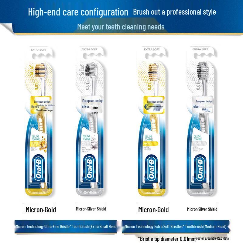 Oral-B Spazzolino Professionale Cura Gengive Pulizia Profonda Confezione Doppia