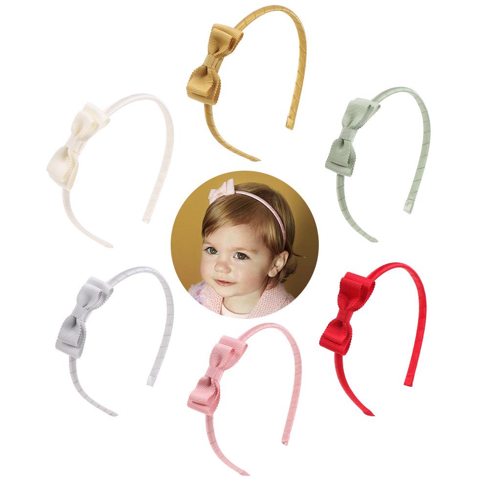 Cute Bow Headband: Spring/Summer New Threaded Fabric for Children
