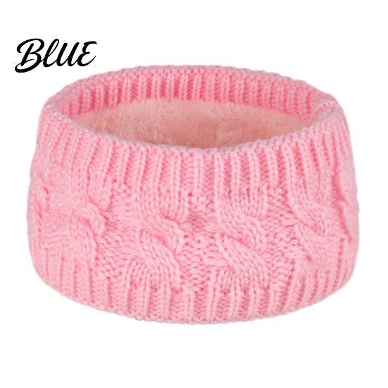 Cold Weather Ear Protection Winter Knitted Headband for Women Soft Fleece Lined Thermal Hair Outdoor Sports Warmer Band Thickened Plush Elastic Band