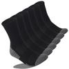 Breathable Comfortable Thicken Crew Socks Outdoor Hiking Trekking Walking Wicking Athletic Socks Black L