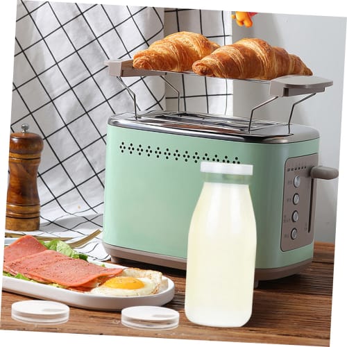 LALADEFIEE 100pcs Milk Bottle Caps, Cups, Yogurt Drinks, Milk Bottle Covers, Cup Lids, Drinkware, Leak-Proof Milk Bottle Caps, Glass Bottle Caps, Repl