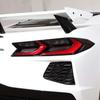 Car Tail Light Vinyl Overlay Tinted Cover Trim Compatible with C8 Corvette Stingray Z51 Z06 2020-2025 Taillights Dark Smoke Wrap Cover Vinyl Decals