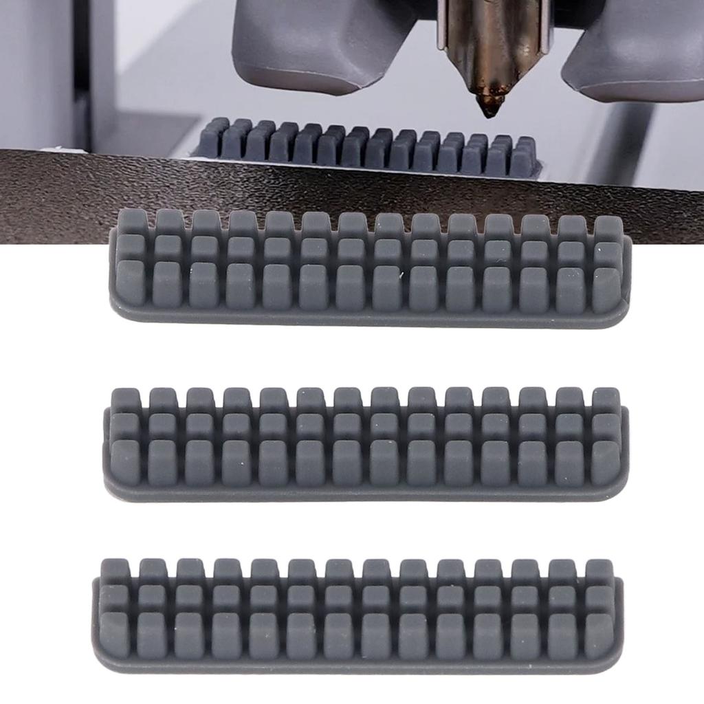 3PCS Silicone Nozzle Brush Hotbed Mounted Filament Buildup Cleaning Brush for Bambu Lab A1 3D Printe