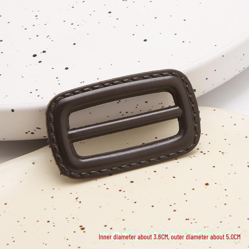 Japanese High-End Windbreaker with Rectangular Imitation Leather Buckle and Adjustable Backpack Strap