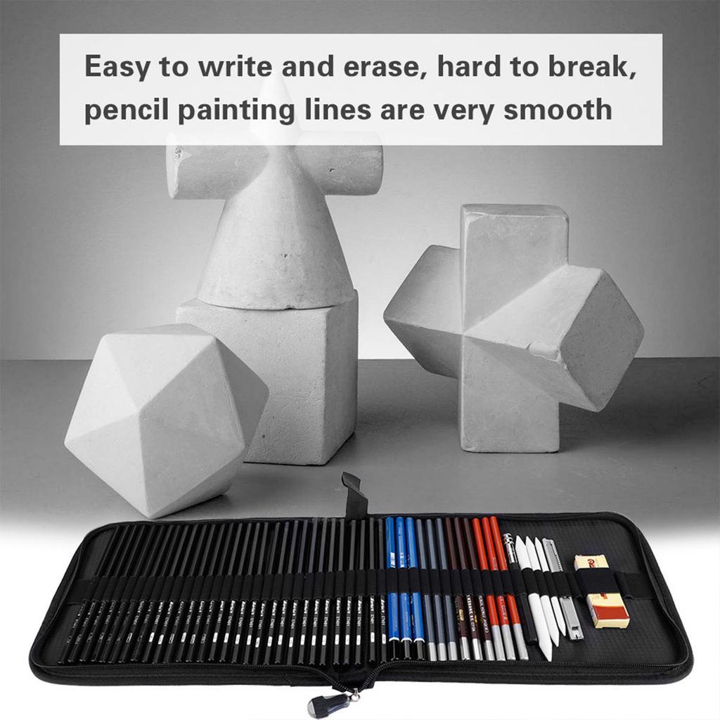 Marley Sketch Pencils Eraser Charcoal Pencil Drawing Art Supply Set