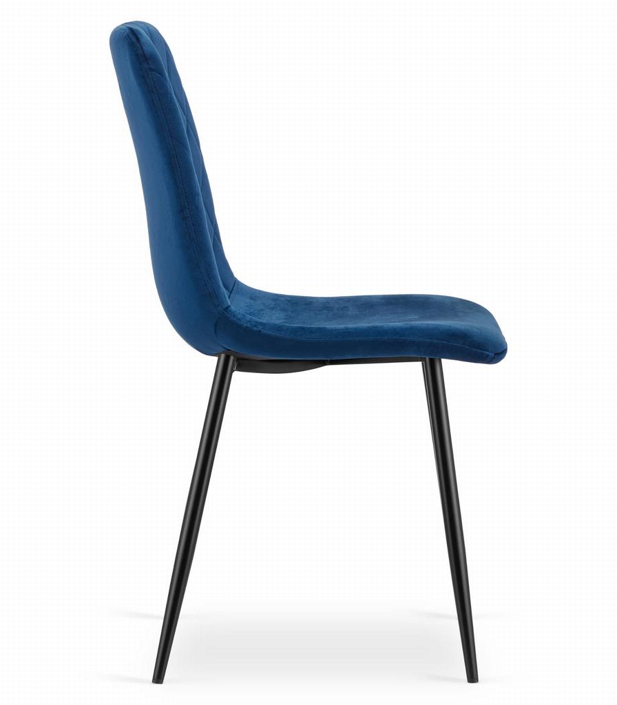 TURIN chair - navy blue velvet x 2