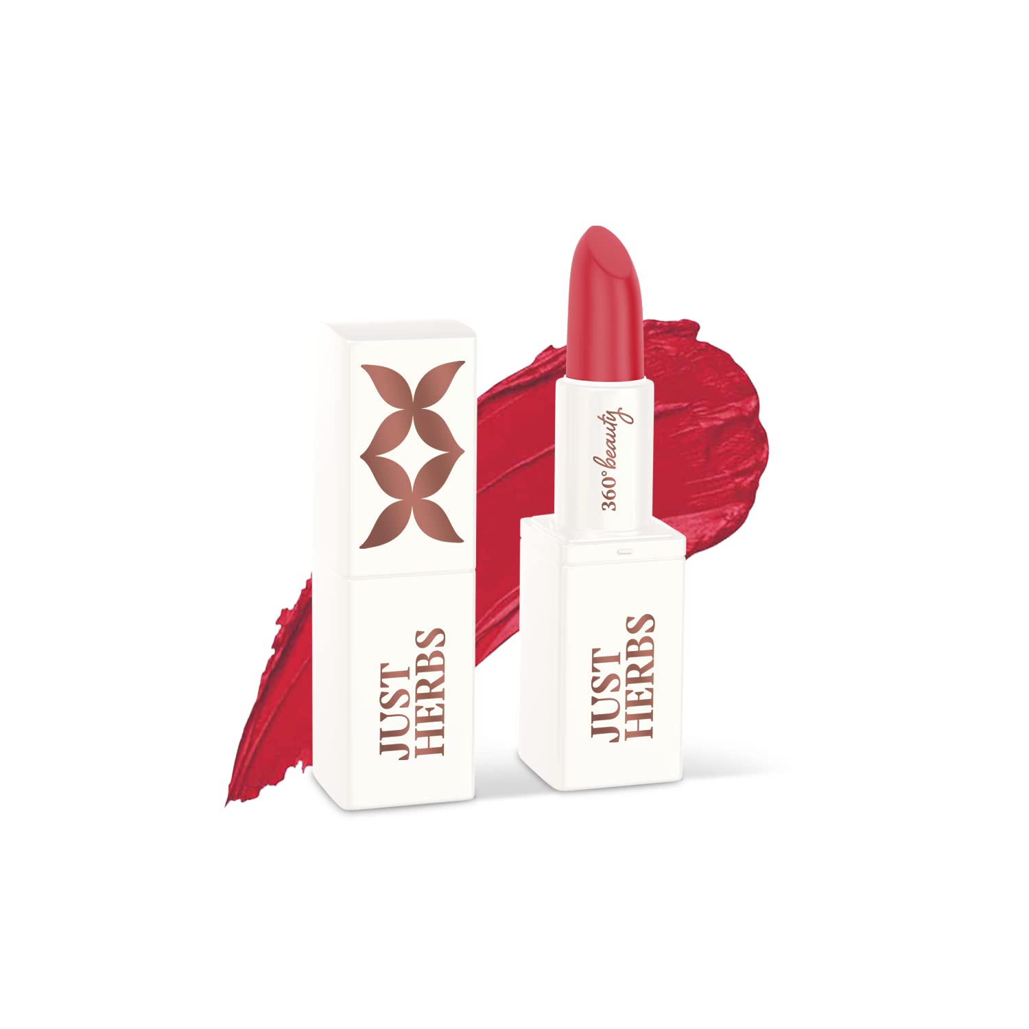

Just Herbs Ayurvedic Creamy Matte Lipstick For Moisturized Lips - Parabens & Chemical Free 02 Peachy Pink (Half - Size) 1.8gm