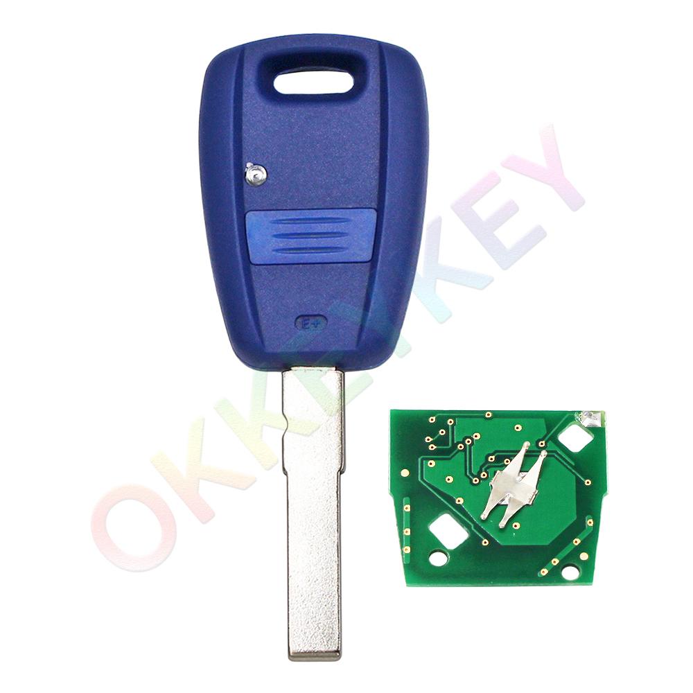 Ecusells 1 Button Remote Car Key Fob 433MHz with ID48 Chip for Fiat Doblo Albea Palio Punto 2005 2006 2007 2008 P/N: 71744151