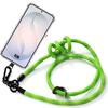 Silicone Case - BOOLING - for Samsung Galaxy S26 - Transparent Scratch-Resistant with Green Cord