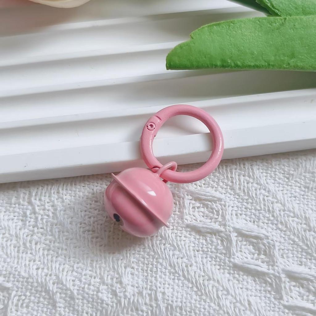 Portachiavi Ciondolo Campanella Colore Caramella con Moschettone a Molla Smaltato per Gioielli Fai da Te e Accessori per Borse