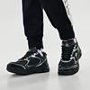 Kappa Fabric Synthetic Leather Trendy Comfortable Versatile Casual Low-Top Dad Shoes Unisex Sneaker Black K0DZ5MC39-990