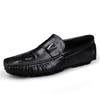 Fashion Italian Non Slip Soft Soled Flat Casual Shoes Commuting Wear-resistant Men's Driving Shoes Business Men's Leather Casual Shoes